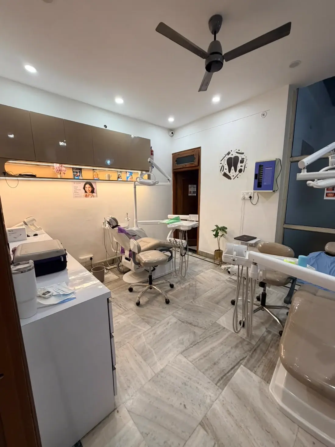 Second operatory with dental chair and equipment at Eclectic Dental Care